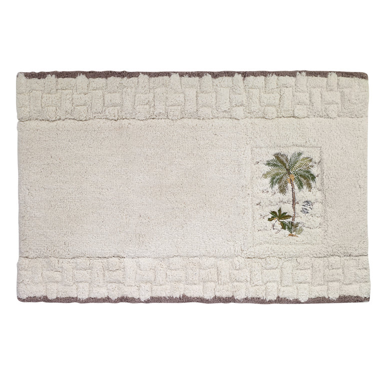 Bay Isle Home Shelborne Palm 100 Cotton NonSlip Bath Rug & Reviews